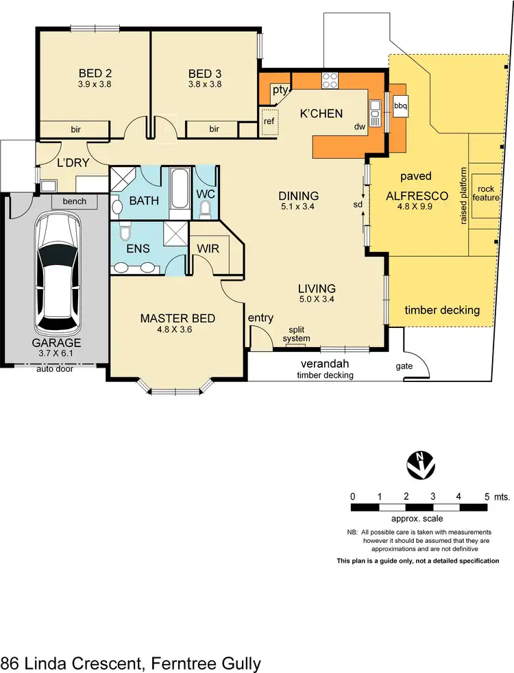 Floorplan of Homely house listing, 86 Linda Crescent, Ferntree Gully VIC 3156