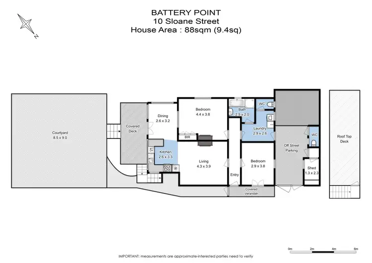 Floorplan of Homely house listing, 10 Sloane Street, Battery Point TAS 7004