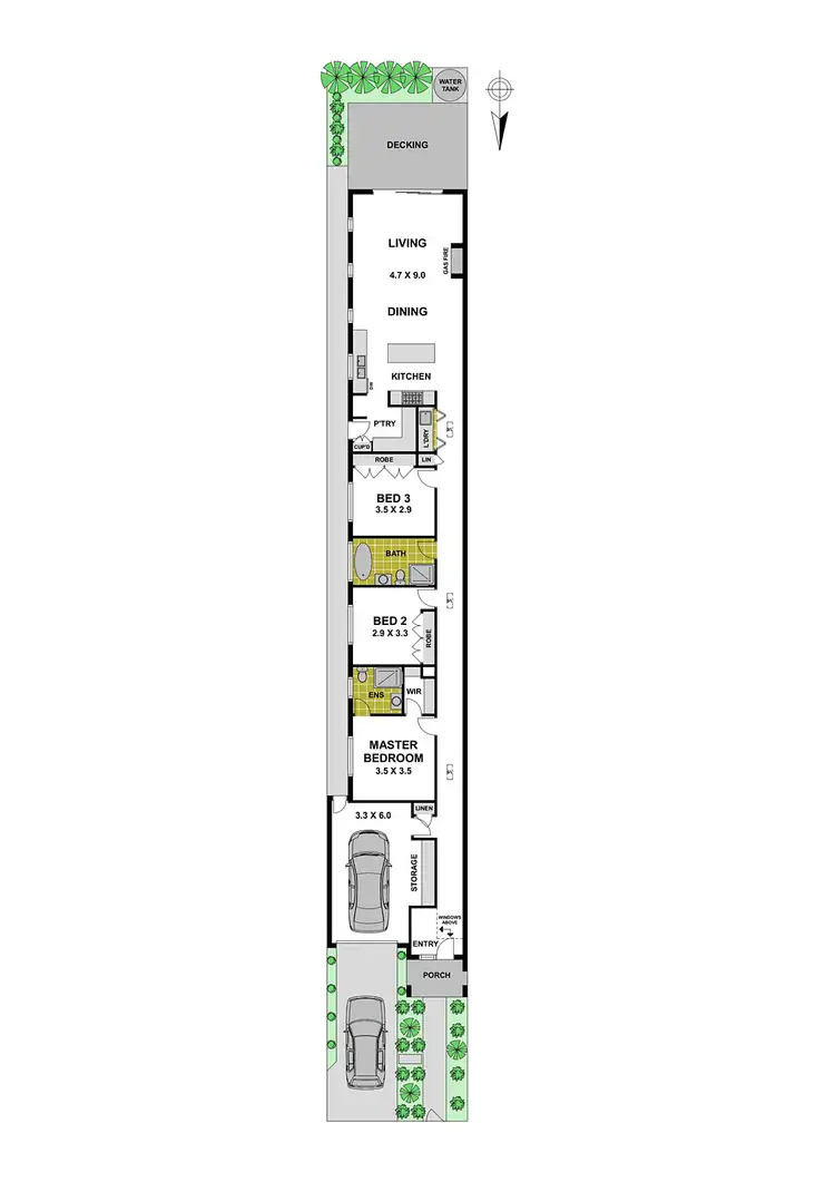 Floorplan of Homely house listing, 6 Christmas Street, Northcote VIC 3070