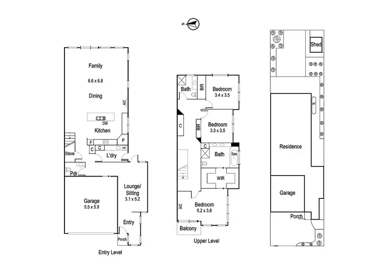 Floorplan of Homely townhouse listing, 122 Oriel Road, Bellfield VIC 3081
