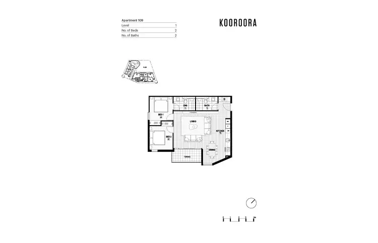 Floorplan of Homely apartment listing, 109/2-4 The Avenue, Mount Buller VIC 3723