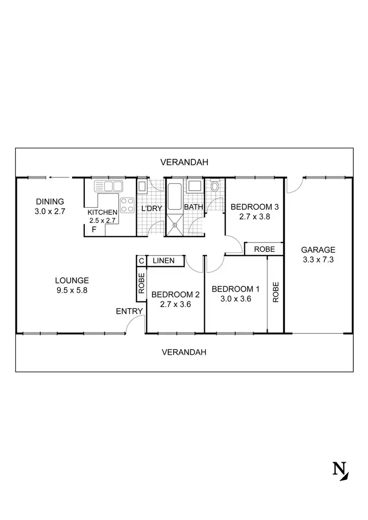 Floorplan of Homely house listing, 7 Mylson Avenue, Broadford VIC 3658