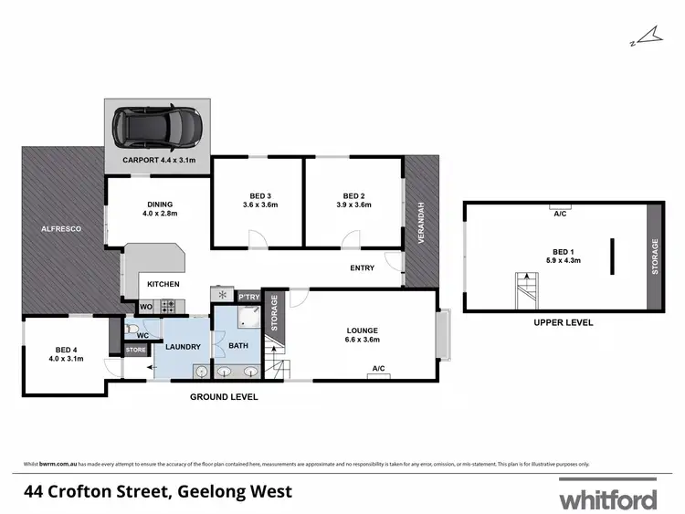 Floorplan of Homely house listing, 44 Crofton Street, Geelong West VIC 3218