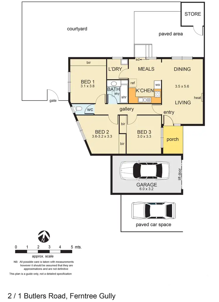 Floorplan of Homely unit listing, 2/1 Butlers Road, Ferntree Gully VIC 3156