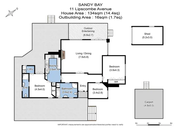 Floorplan of Homely house listing, 11 Lipscombe Avenue, Sandy Bay TAS 7005