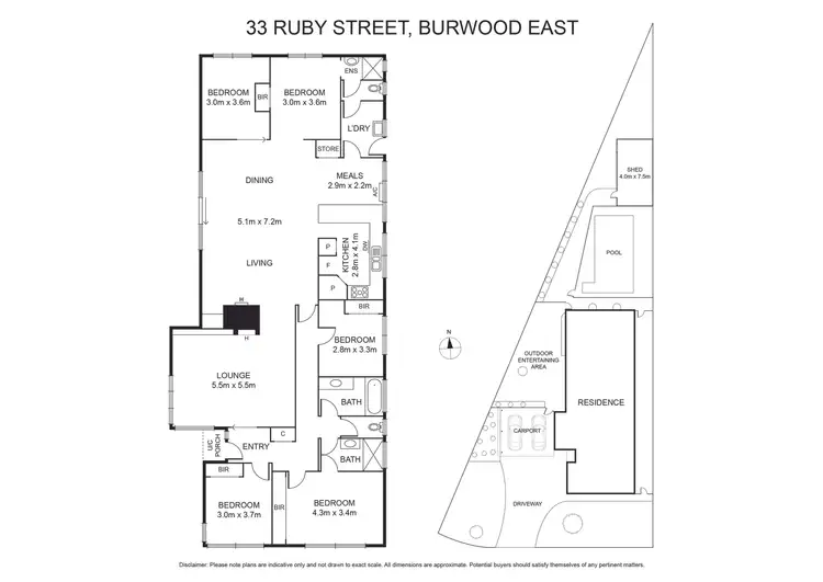 Floorplan of Homely house listing, 33 Ruby Street, Burwood East VIC 3151