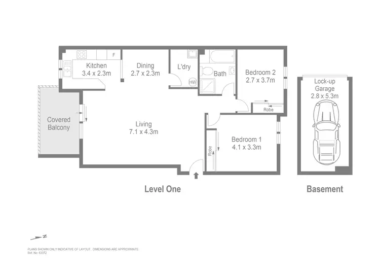 Floorplan of Homely apartment listing, 15/1-3 Carmen Street, Bankstown NSW 2200
