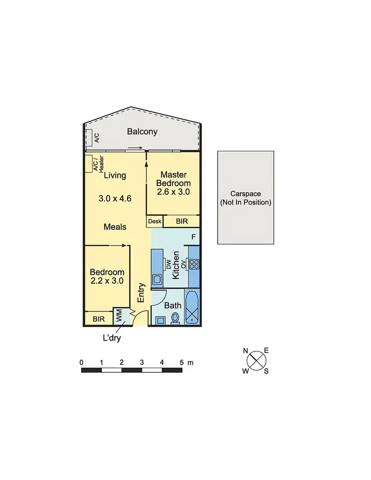 Floorplan of Homely apartment listing, 810/38 Mt Alexander  Road, Travancore VIC 3032