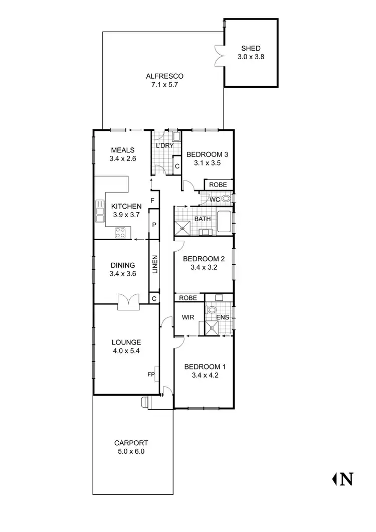 Floorplan of Homely house listing, 15 Centenary Drive, Kilmore VIC 3764