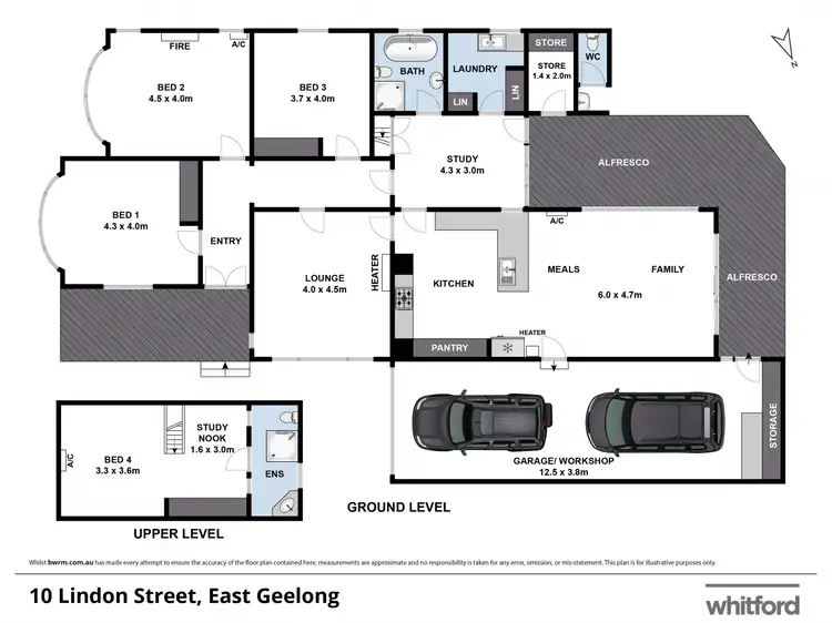 Floorplan of Homely house listing, 10 Lindon Street, East Geelong VIC 3219