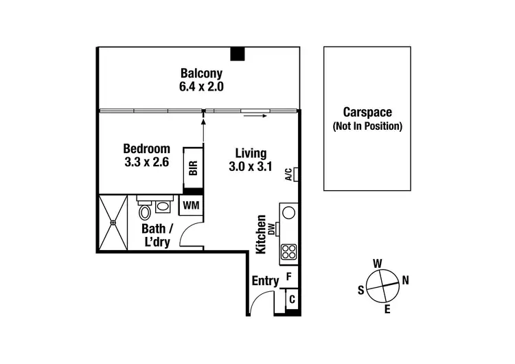 Floorplan of Homely apartment listing, 117/77 River Street, South Yarra VIC 3141