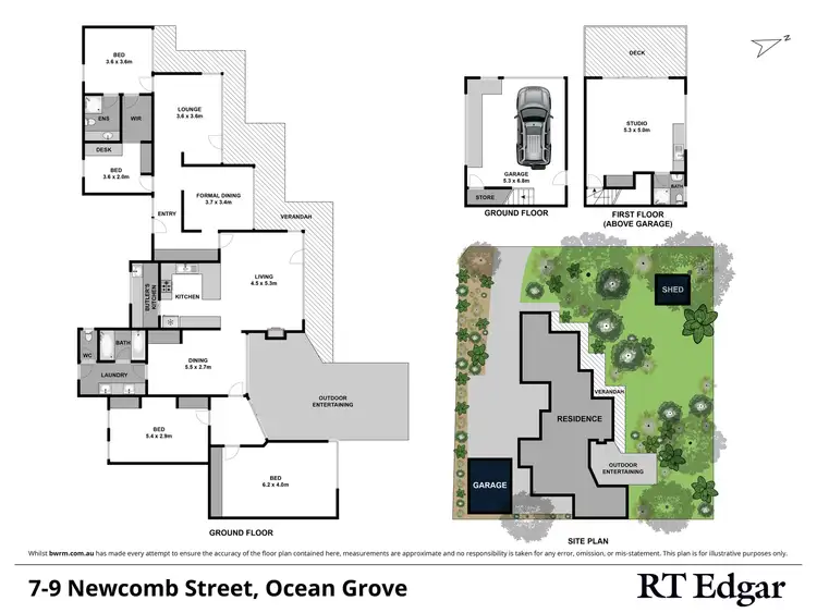 Floorplan of Homely house listing, 7-9 Newcomb Street, Ocean Grove VIC 3226