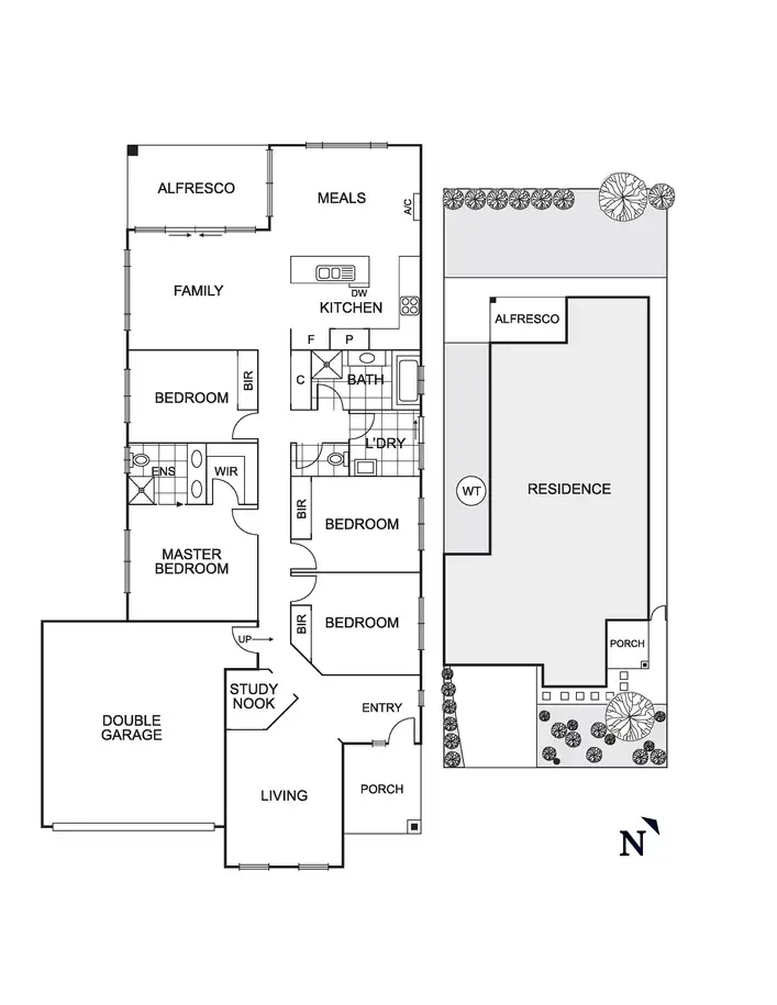 Floorplan of Homely house listing, 45 Coulthard Crescent, Doreen VIC 3754