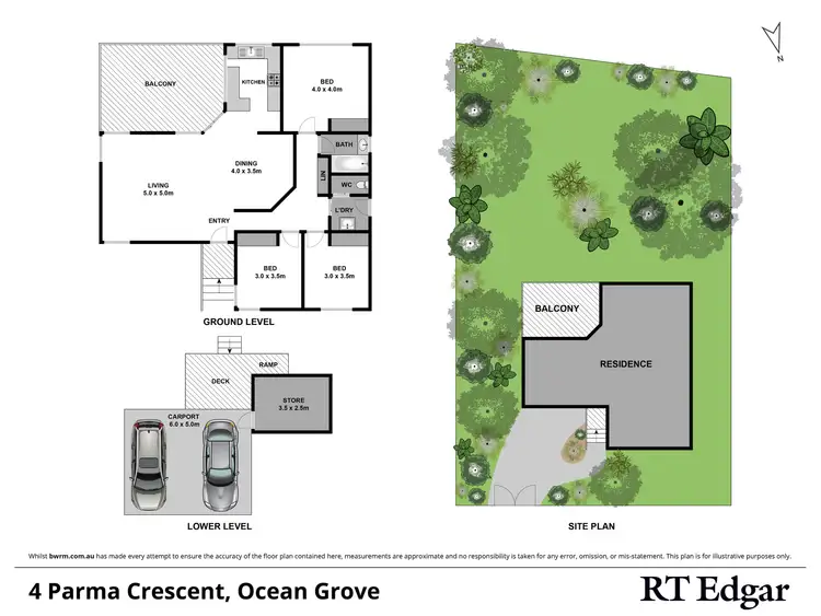 Floorplan of Homely house listing, 4 Parma Crescent, Ocean Grove VIC 3226