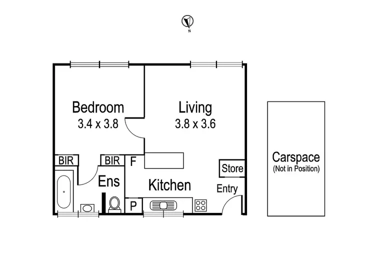 Floorplan of Homely apartment listing, 6/34 Wilmoth Street, Northcote VIC 3070