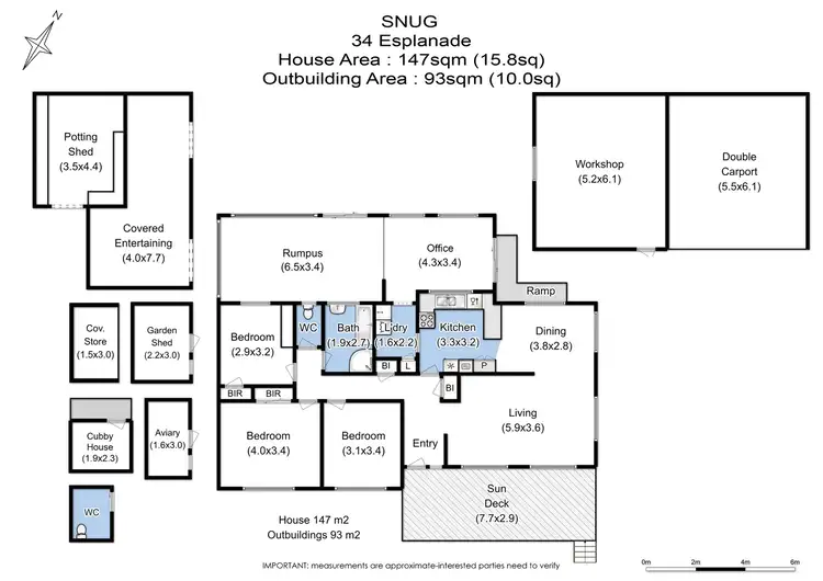 Floorplan of Homely house listing, 34 Esplanade, Snug TAS 7054