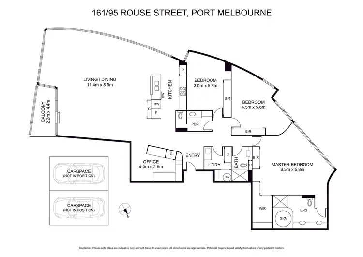 Floorplan of Homely apartment listing, 161/95 Rouse Street, Port Melbourne VIC 3207