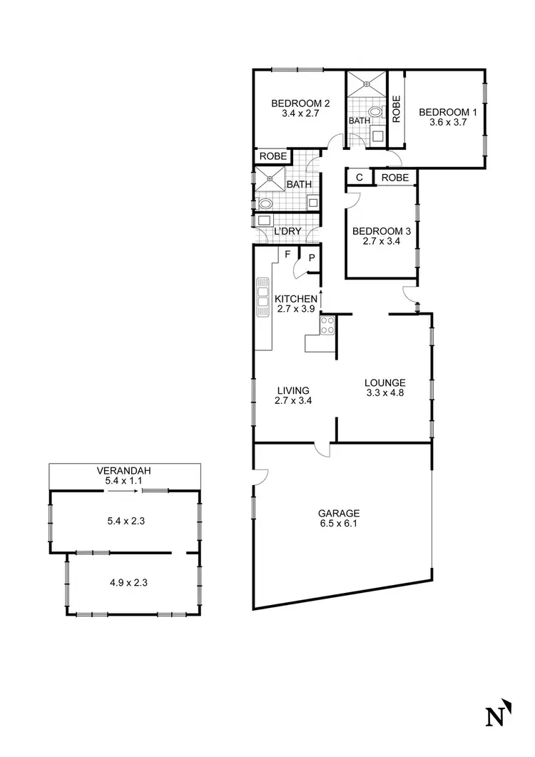 Floorplan of Homely house listing, 22 Forbes Boulevard, Wallan VIC 3756