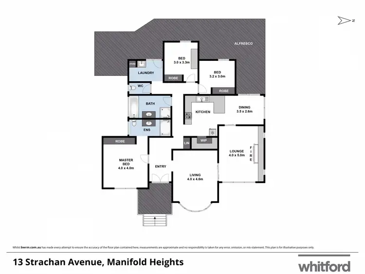 Floorplan of Homely house listing, 13 Strachan Avenue, Manifold Heights VIC 3218