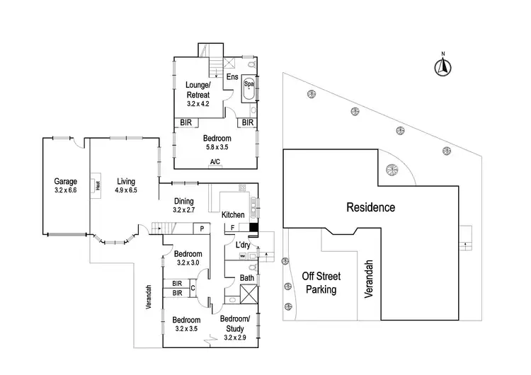 Floorplan of Homely townhouse listing, 2/2 Darebin Street, Heidelberg VIC 3084