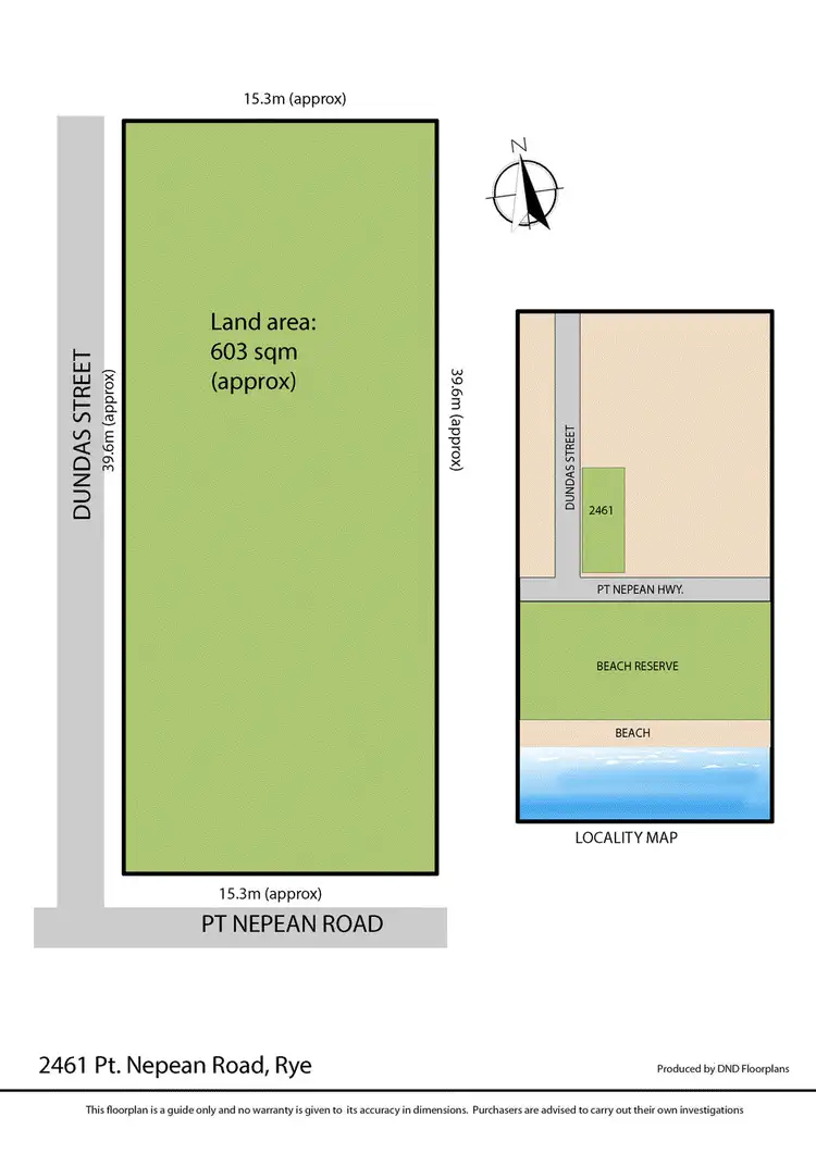 Floorplan of Homely land listing, 2461 Point Nepean Road, Rye VIC 3941