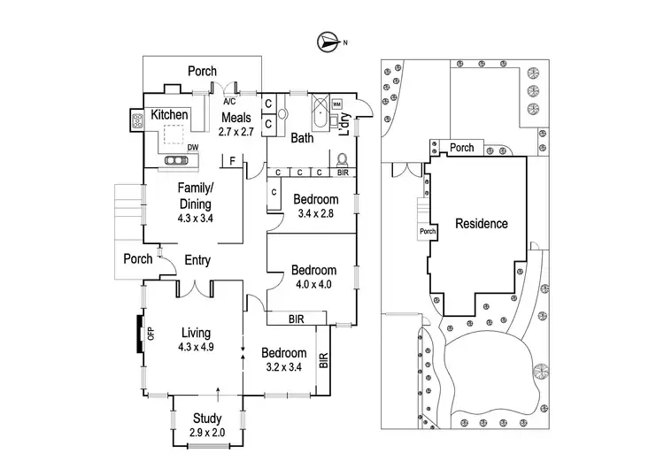 Floorplan of Homely house listing, 39 Grandview Grove, Rosanna VIC 3084