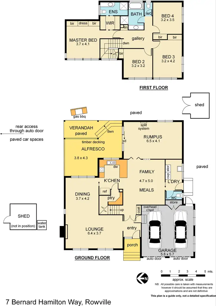 Floorplan of Homely house listing, 7 Bernard Hamilton Way, Rowville VIC 3178