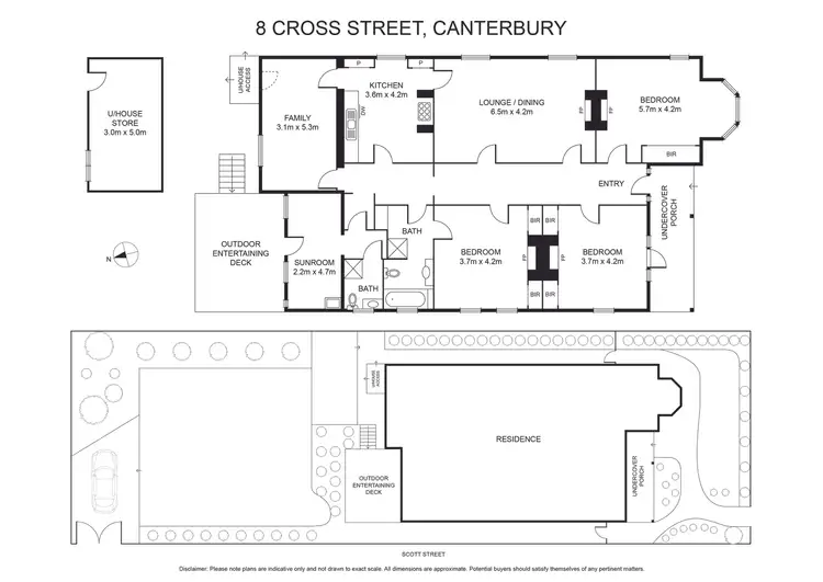 Floorplan of Homely house listing, 8 Cross Street, Canterbury VIC 3126