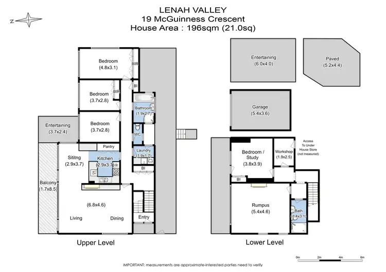 Floorplan of Homely house listing, 19 McGuinness Crescent, Lenah Valley TAS 7008