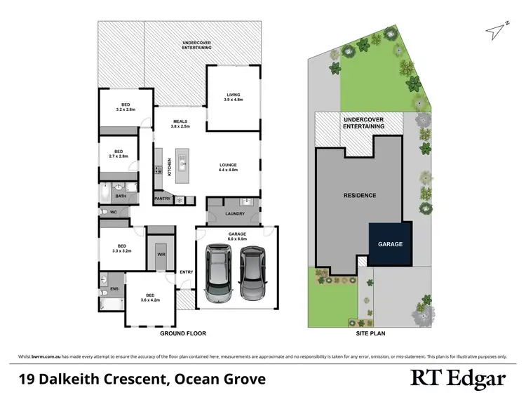 Floorplan of Homely house listing, 19 Dalkeith Crescent, Ocean Grove VIC 3226
