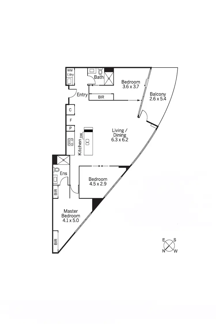 Floorplan of Homely apartment listing, 407/10 Railway Walk North, Hampton VIC 3188