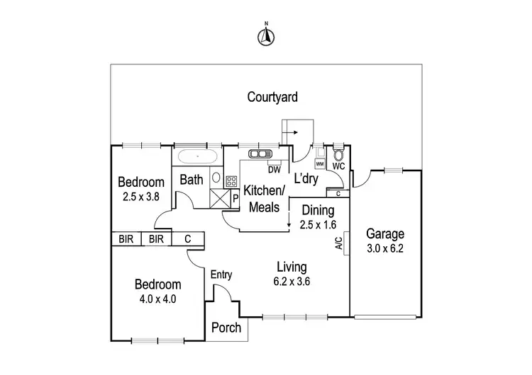 Floorplan of Homely unit listing, 15/601 Upper Heidelberg Road, Heidelberg Heights VIC 3081
