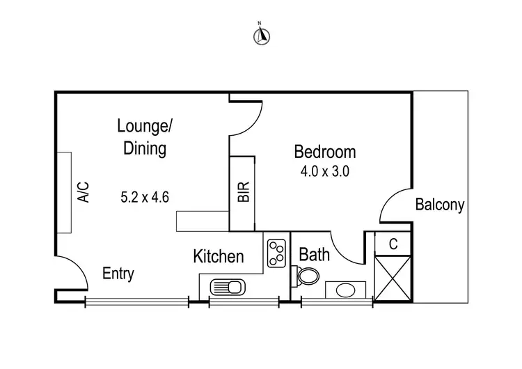 Floorplan of Homely apartment listing, 8/156 Station Street, Fairfield VIC 3078