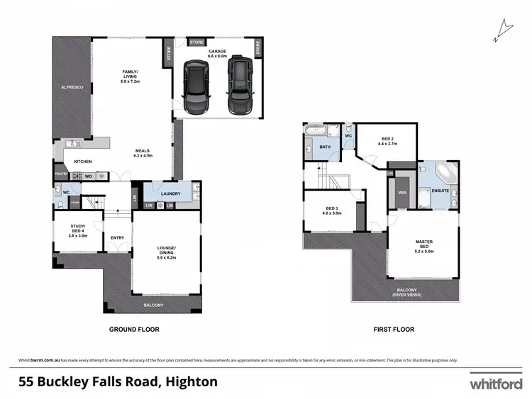 Floorplan of Homely house listing, 55 Buckley Falls Road, Highton VIC 3216