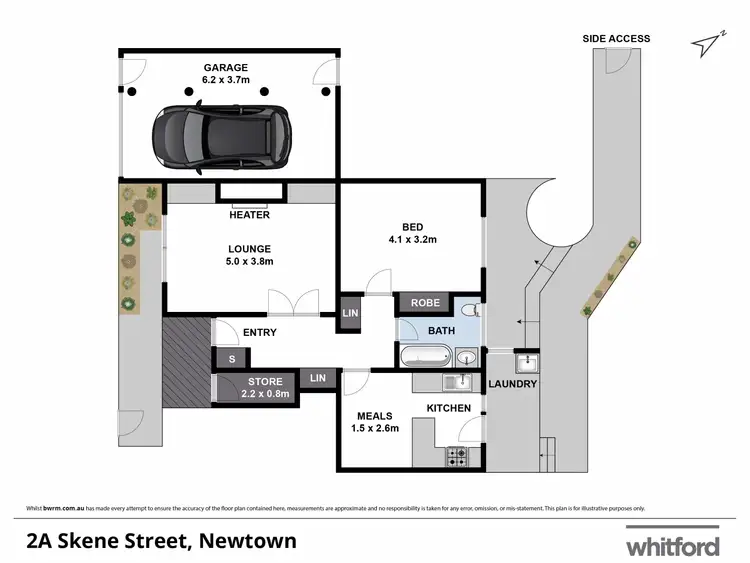 Floorplan of Homely apartment listing, 2/2a Skene Street, Newtown VIC 3220