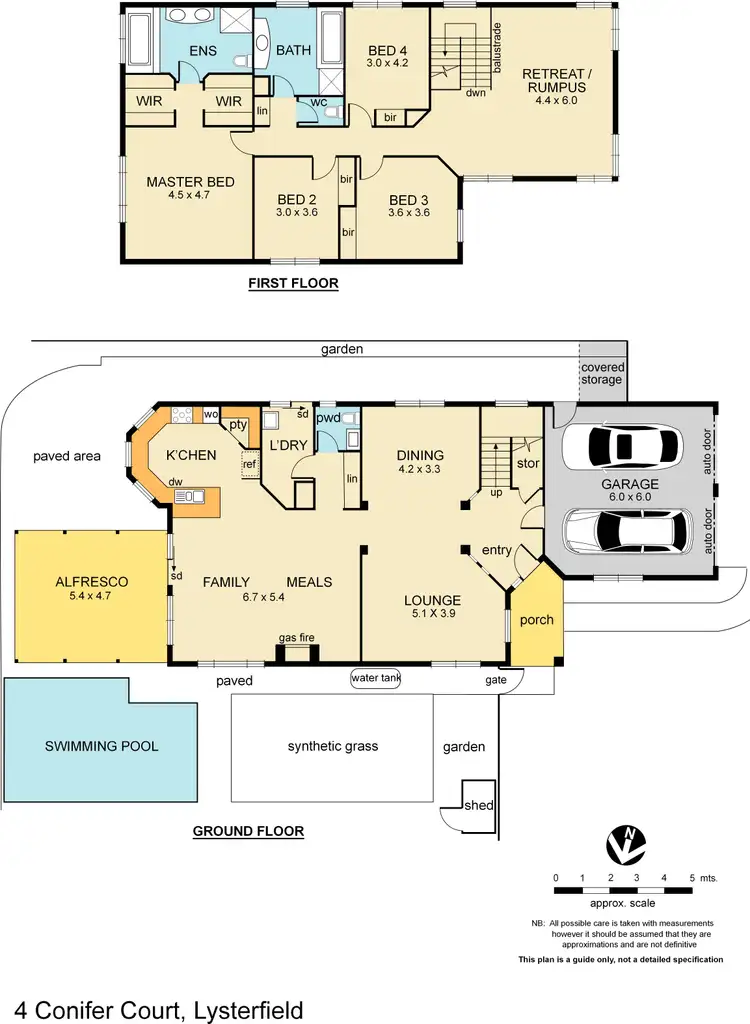 Floorplan of Homely house listing, 4 Conifer Court, Lysterfield VIC 3156