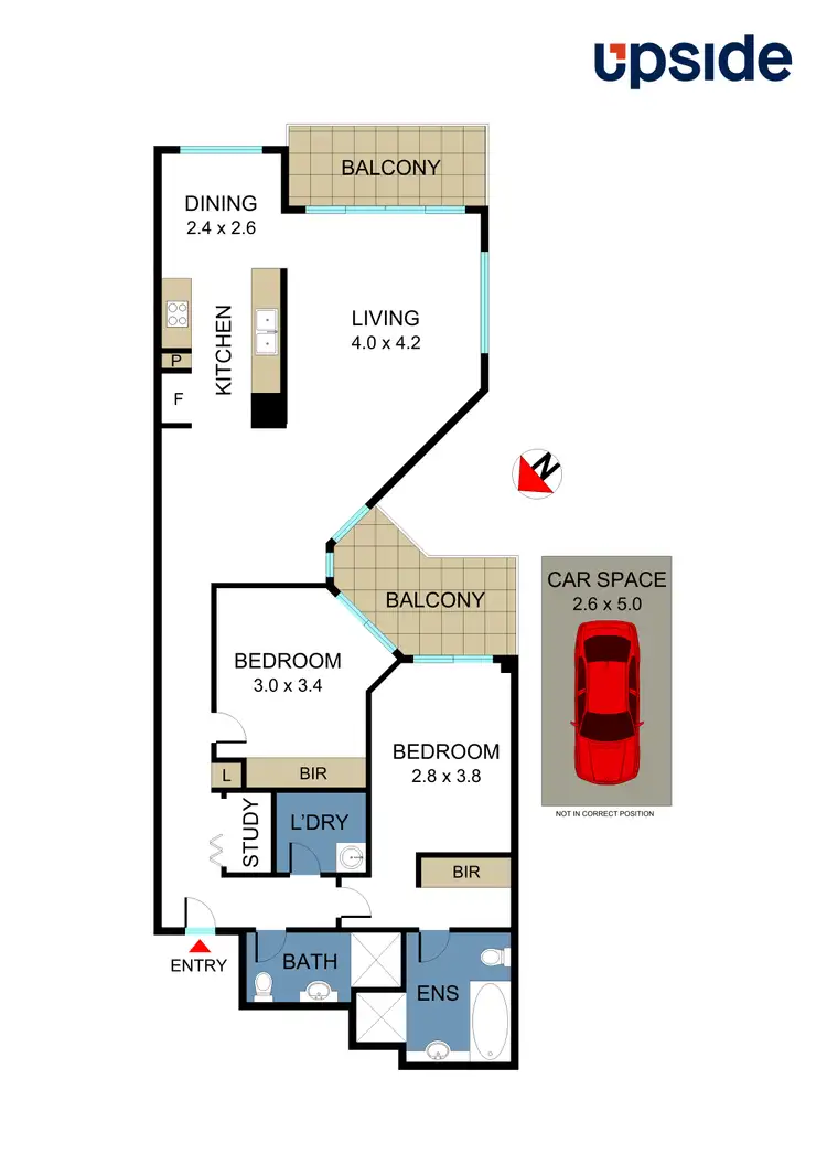 Floorplan of Homely apartment listing, 1610/88-90 George Street, Hornsby NSW 2077