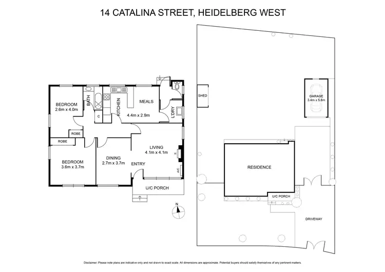 Floorplan of Homely house listing, 14 Catalina Street, Heidelberg West VIC 3081