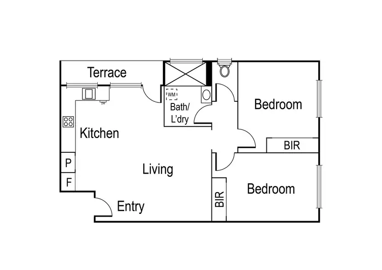 Floorplan of Homely unit listing, 3/156 Station Street, Fairfield VIC 3078