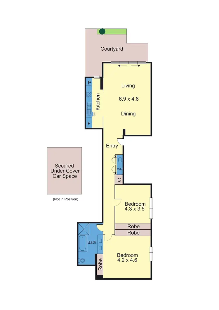 Floorplan of Homely apartment listing, 1/374 Dandenong Road, Caulfield North VIC 3161