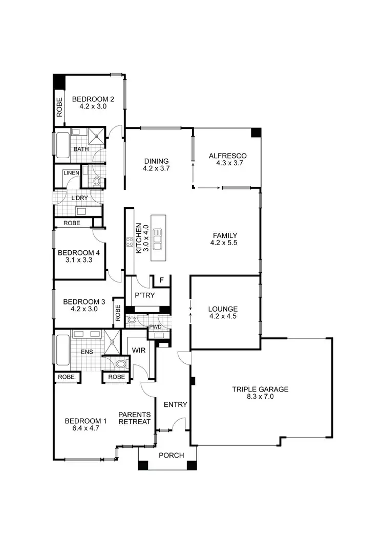 Floorplan of Homely house listing, 32 Mandalay Circuit, Beveridge VIC 3753