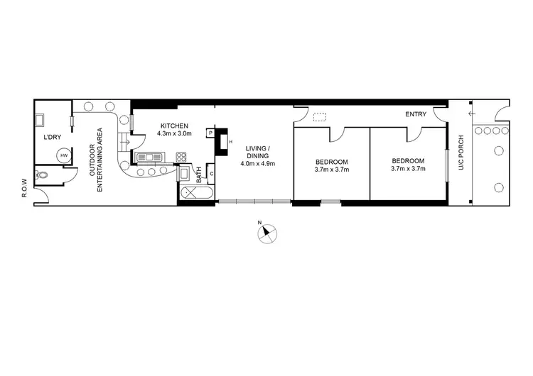 Floorplan of Homely house listing, 163 Evans Street, Port Melbourne VIC 3207