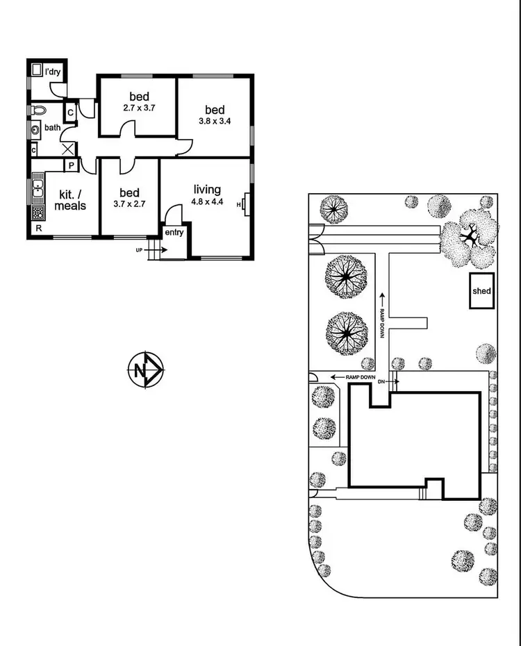 Floorplan of Homely house listing, 505 Waterdale Road, Heidelberg West VIC 3081