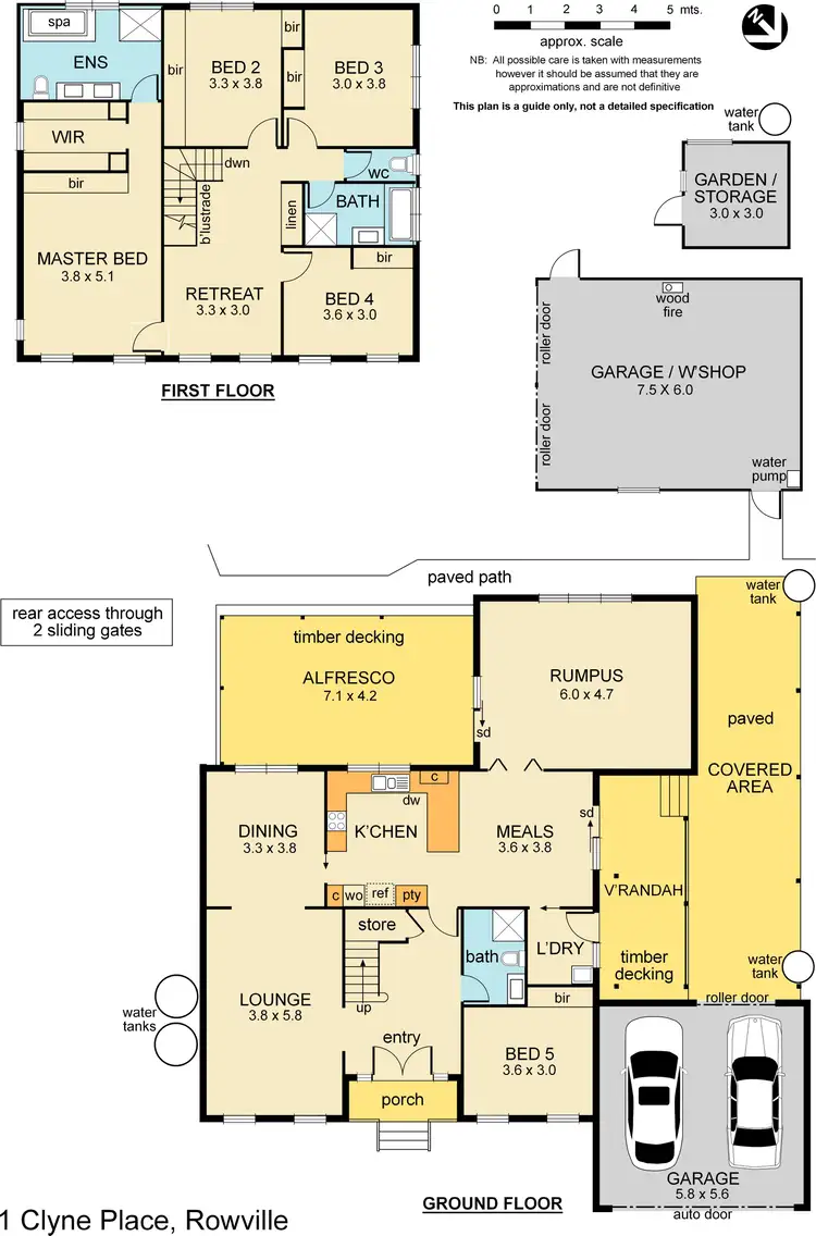 Floorplan of Homely house listing, 1 Clyne Place, Rowville VIC 3178