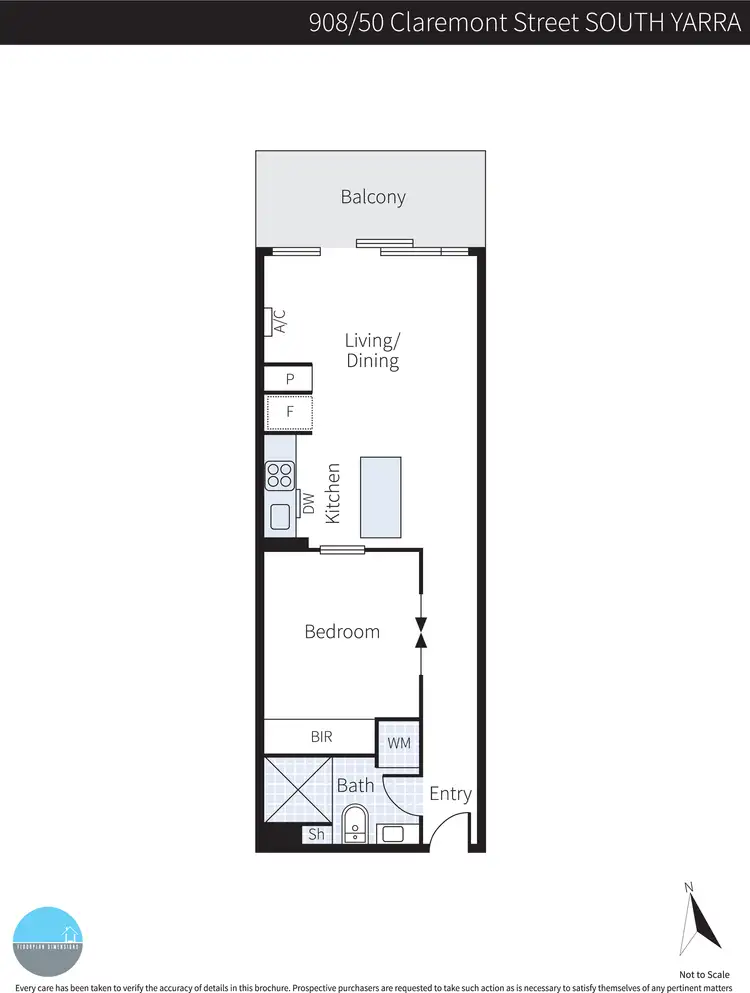 Floorplan of Homely apartment listing, 908/50 Claremont Street, South Yarra VIC 3141