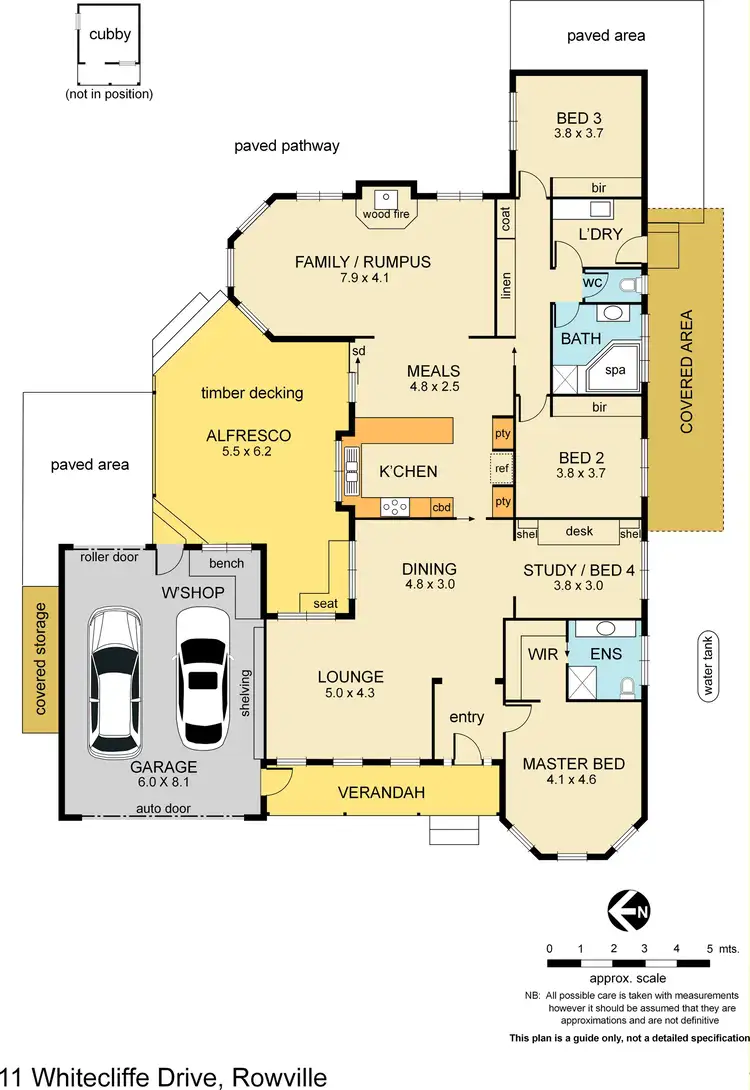 Floorplan of Homely house listing, 11 Whitecliffe Drive, Rowville VIC 3178