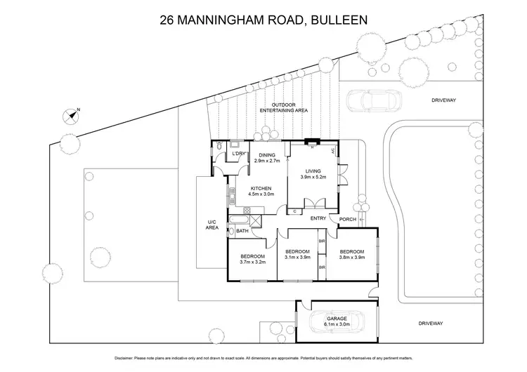 Floorplan of Homely house listing, 26 Manningham Road, Bulleen VIC 3105