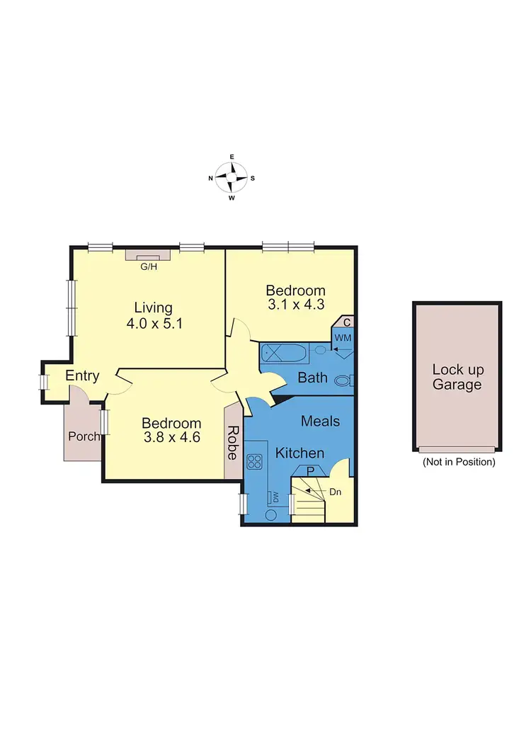 Floorplan of Homely apartment listing, 2/70 Power Street, Hawthorn VIC 3122