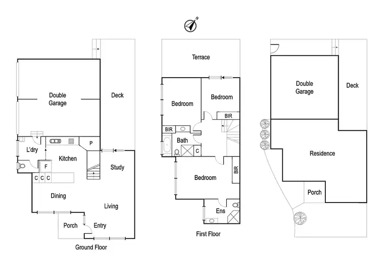 Floorplan of Homely townhouse listing, 13/19 Lower Plenty Road, Rosanna VIC 3084