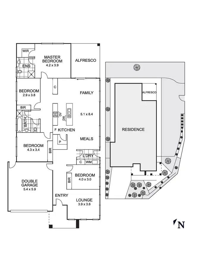 Floorplan of Homely house listing, 44 Laurimar Boulevard, Doreen VIC 3754